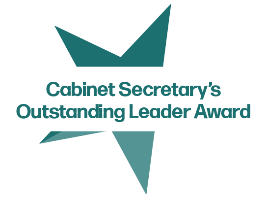 Cabinet Secretary's Outstanding Leader Award star