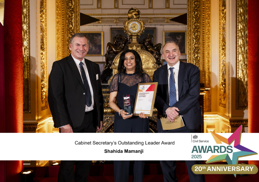 Cabinet Secretary's Outstanding Leader Award winner